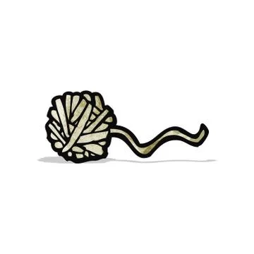 Cartoon ball of string Stock Illustration