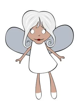 Cartoon banshee isolated on white Illustrazione stock