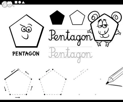 Cartoon basic geometric shapes Stock Illustration