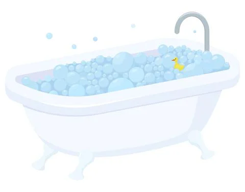 Cartoon bath isolated vector illustration Stock Illustration