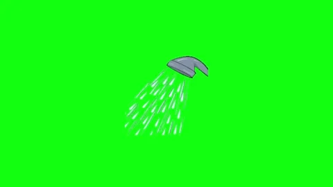 Cartoon Bathing Character Green Screen Animation Stock Footage 337328099