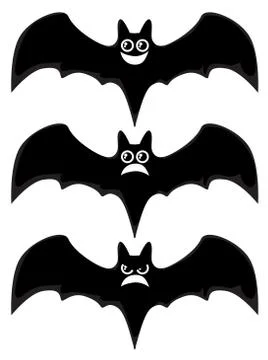 Cartoon bats Stock Illustration