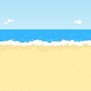 Cartoon beach Stock Illustration