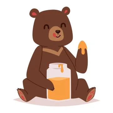 Cartoon bear vector haracter Stock Illustration
