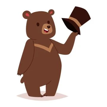 Cartoon bear vector haracter Stock Illustration