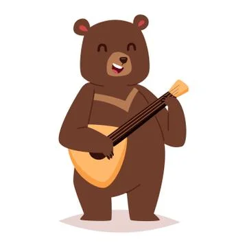 Cartoon bear vector haracter Illustrazione stock