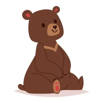 Cartoon bear vector haracter Stock Illustration