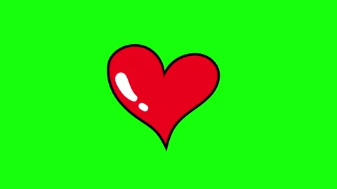 CARTOON BEATING HEART 스톡 동영상 263965824