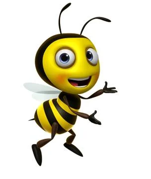 Cartoon bee Stock-Illustration