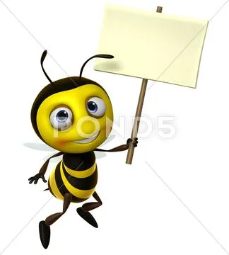 Cartoon bee Stock Illustration