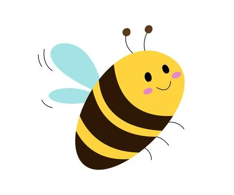 Cartoon bee single element for your design Stock Illustration