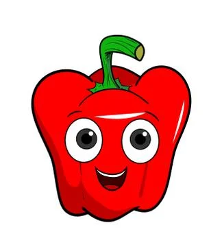 Cartoon Bell Pepper Stock Illustration