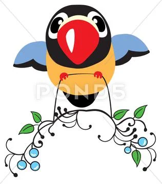Cartoon bird Stock Illustration