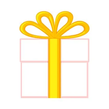 Cartoon birthday present Stock Illustration