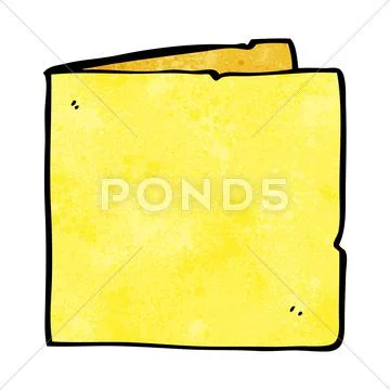 Cartoon blank card Stock Illustration