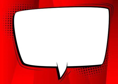 Cartoon blank speech bubble. Talk icon. Blank empty dialogue vector design el Stock Illustration