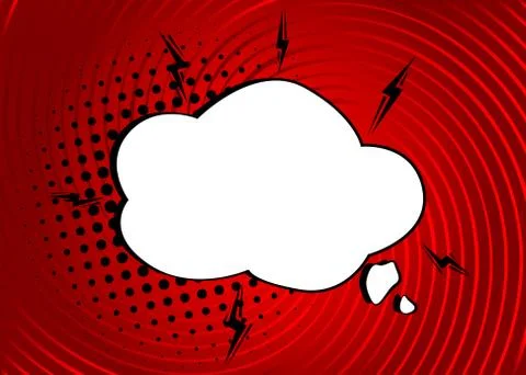 Cartoon blank speech bubble. Talk icon. Blank empty dialogue vector design el Stockillustratie