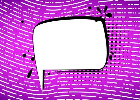 Cartoon blank speech bubble. Talk icon. Blank empty dialogue vector design el Illustration