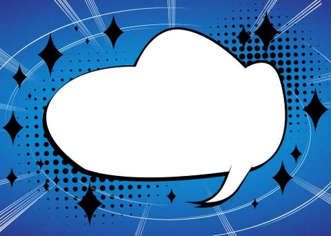Cartoon blank speech bubble. Talk icon. Blank empty dialogue vector design el Illustration