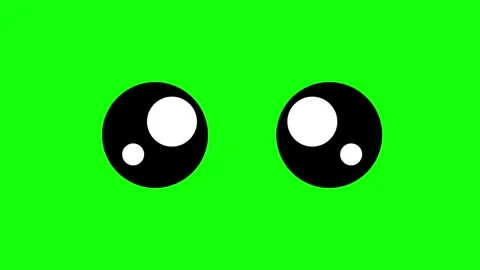 Cartoon Blinking Eyes Opening Animated Style 库存影片 331551802