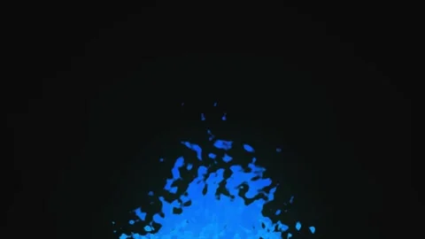 Cartoon Blue Fire flames motion graphics element 2D animation background Stock Footage 280781786