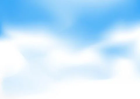 Cartoon blue sky backdrop Stock Illustration
