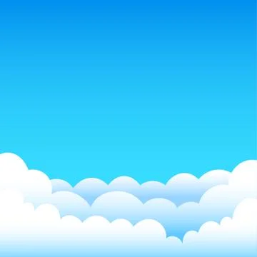 Cartoon blue sky Stock Illustration