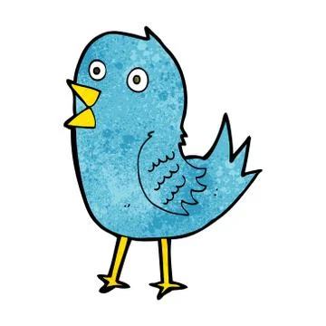 Cartoon bluebird Stock Illustration