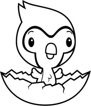 Cartoon Bluejay Egg Stock Illustration