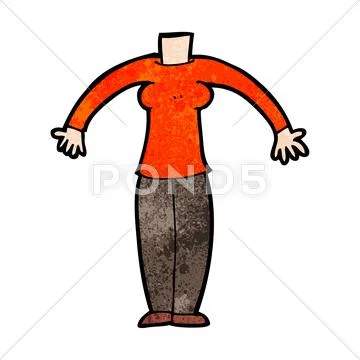 Cartoon body (mix and match cartoons or add own photos) Stock Illustration