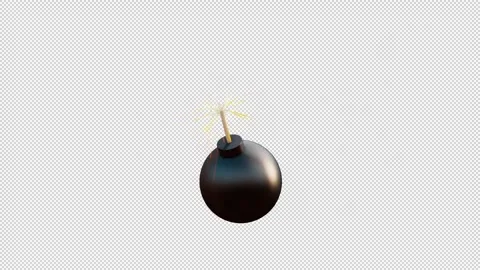 Cartoon bomb Stock Footage 275240889