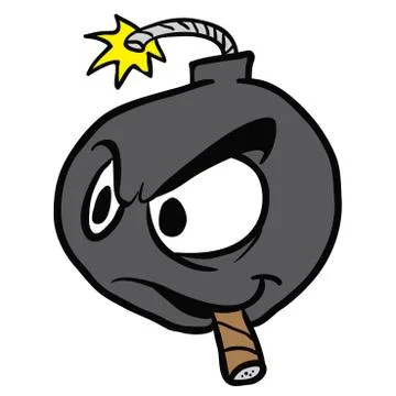 Cartoon bomb Stock Illustration