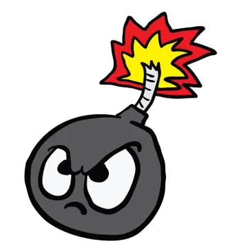 Cartoon bomb Stock Illustration