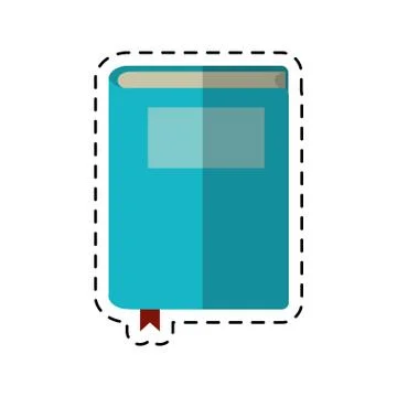 Cartoon book study knowledge icon Stock-Illustration