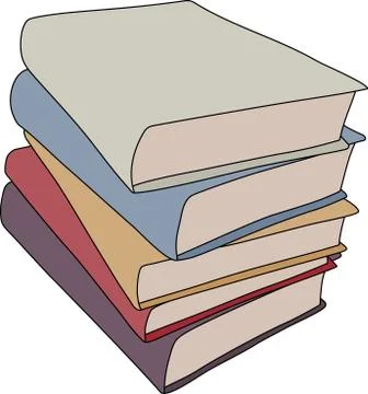 Cartoon Books Stock Illustration