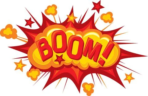 Cartoon - boom Stock Illustration