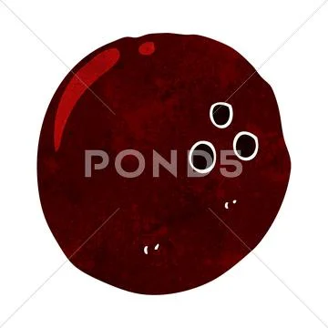 Cartoon bowling ball Stock Illustration