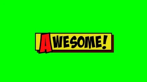 Cartoon box awesome Stock Illustration