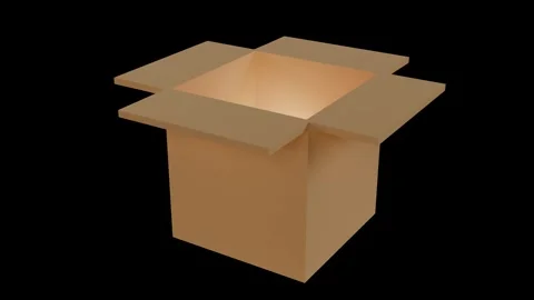 Cartoon box Stock Footage 305632367