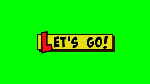Cartoon box lets go Stock Illustration