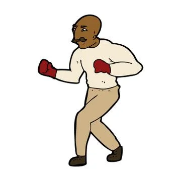 Cartoon boxer Stock Illustration