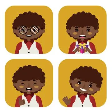 Cartoon boy avatar 스톡 일러스트