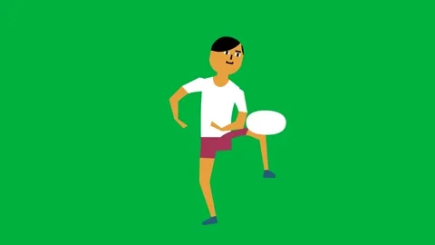 Cartoon boy dancing on a green screen ideal for music dance 스톡 동영상 308860593