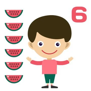 Cartoon boy learning game card Illustrazione stock