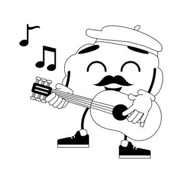 Cartoon brain creativity Illustrazione stock