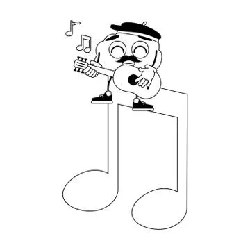Cartoon brain creativity Stock Illustration