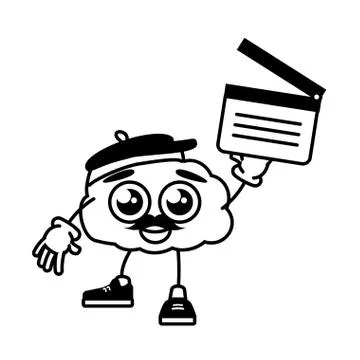 Cartoon brain creativity イラスト素材