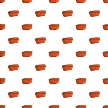 Cartoon bread loaf bakery seamless pattern background Stock Illustration