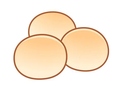 Cartoon bread rolls illustration Stock Illustration