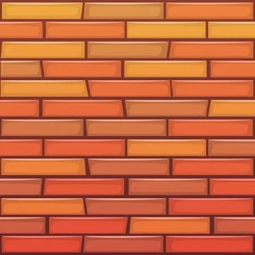 Cartoon Brick Wall Illustrazione stock